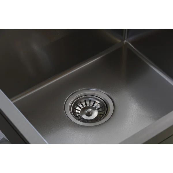 Кухонная мойка из нержавейки BLANTEK LS-5848STB Stone texture black