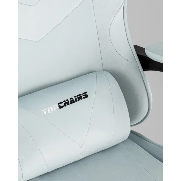 Кресло спортивное TopChairs MG-7019 велюр светло-голубой