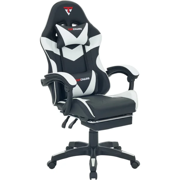 Кресло спортивное TopChairs MG-7019 черно-белый