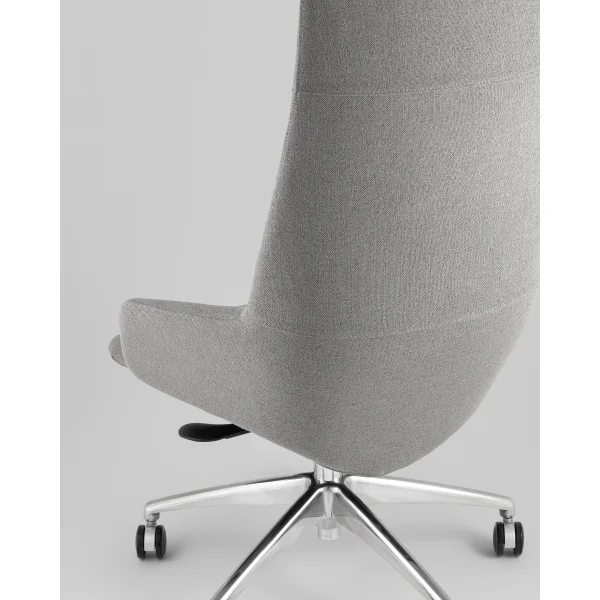Кресло руководителя TopChairs Bow в ткани серый
