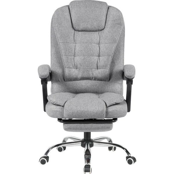 Кресло руководителя TopChairs President NEW серое в ткани