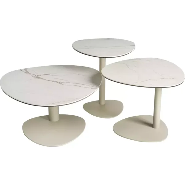 Стол журнальный SIGNAL CIAO C Ceramic бежевый Amazonia/кашемир 50/50