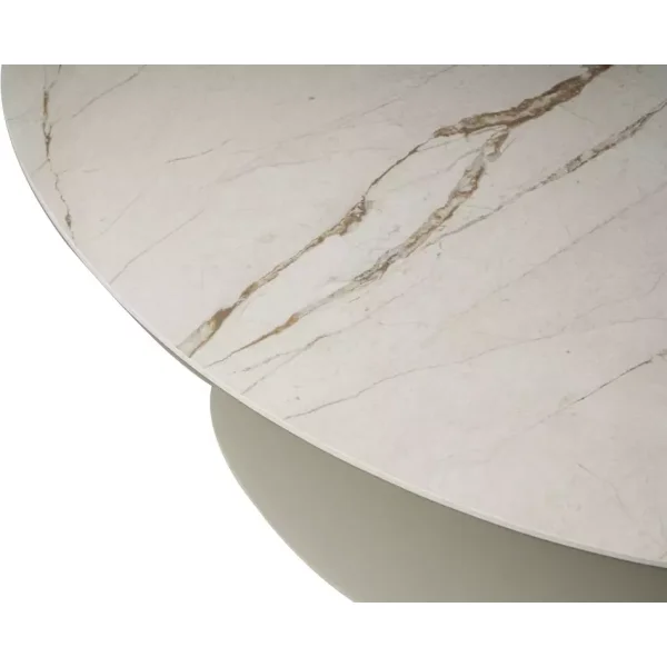Стол журнальный SIGNAL CIAO C Ceramic бежевый Amazonia/кашемир 50/50