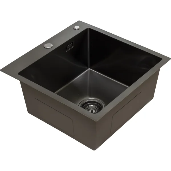 Кухонная мойка из нержавейки BLANTEK LS-5050B Nano black